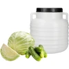 Ingelegde Groente Vat 10L - wit, handvatten - 3 ['vat voor kool', ' vat voor fermentatie', ' vat voor ingelegde groenten', ' ingelegde groente', ' kool', ' komkommers', ' voor komkommers', ' aardewerk', ' aardewerk met deksel', ' vat met deksel']