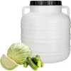 Ingelegde Groente Vat 30L - wit, handvatten - 3 ['vat voor kool', ' vat voor fermentatie', ' vat voor ingelegde groenten', ' ingelegde groente', ' kool', ' komkommers', ' vat met deksel']