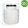 Ingelegde Groente Vat 30L - wit, handvatten - 8 ['vat voor kool', ' vat voor fermentatie', ' vat voor ingelegde groenten', ' ingelegde groente', ' kool', ' komkommers', ' vat met deksel']