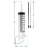 Injectiespuit 100 ml + 2 naalden - 10 ['vleeswaren', ' voor vlees', ' vleesspuit', ' roestvrijstalen naalden', ' injectienaald', ' voor vlees', ' voor pekelen', ' onvoldoende pekelen', ' grijze vlekken in vleeswaren']