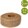 Jute band 5 cm / 8 m - 4 ['jute tape', ' jute band', ' tape for tomatoes', ' tape for cucumbers', ' natural tape', ' eco tape', ' binding tape', ' craft tape', ' jute ribbon']