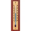 Kamertemperatuurmeter met gouden schaal (-10°C tot +50°C) 12cm  - 1 ['binnen thermometer', ' kamertemperatuurmeter', ' thermometer voor binnen', ' huisthermometer', ' thermometer', ' houten kamertemperatuurmeter', ' thermometer met duidelijke schaal', ' thermometer om op te hangen', ' traditionele thermometer']