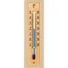 Kamertemperatuurmeter met gouden schaal (-10°C tot +50°C) 12cm - 2 ['binnen thermometer', ' kamertemperatuurmeter', ' thermometer voor binnen', ' huisthermometer', ' thermometer', ' houten kamertemperatuurmeter', ' thermometer met duidelijke schaal', ' thermometer om op te hangen', ' traditionele thermometer']