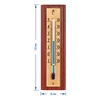 Kamertemperatuurmeter met gouden schaal (-10°C tot +50°C) 12cm - 4 ['binnen thermometer', ' kamertemperatuurmeter', ' thermometer voor binnen', ' huisthermometer', ' thermometer', ' houten kamertemperatuurmeter', ' thermometer met duidelijke schaal', ' thermometer om op te hangen', ' traditionele thermometer']