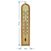 Kamertemperatuurmeter met gouden schaal (-10°C tot +50°C) 22cm, mix - 2 ['binnen thermometer', ' kamertemperatuurmeter', ' thermometer voor binnen', ' huisthermometer', ' thermometer', ' houten kamertemperatuurmeter', ' thermometer met duidelijke schaal', ' thermometer met zilveren schaal', ' thermometer met gouden schaal', ' thermometer om op te hangen', ' traditionele thermometer']