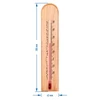 Kamertemperatuurmeter met patroon (-20°C tot +50°C) 20cm - 2 ['binnen thermometer', ' kamertemperatuurmeter', ' thermometer voor binnen', ' huisthermometer', ' thermometer', ' houten kamertemperatuurmeter', ' thermometer met duidelijke schaal', ' thermometer met versterkte capillair']