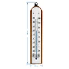 Kamertemperatuurmeter met witte schaal (-30°C tot +50°C) 20cm - 2 ['binnen thermometer', ' kamertemperatuurmeter', ' thermometer voor binnen', ' huiskamertemperatuurmeter', ' thermometer', ' houten kamertemperatuurmeter', ' thermometer met duidelijke schaal', ' thermometer met dubbele schaal']