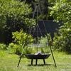 Kampvuur driepoot met rooster, 150 cm - 6 ['driepoot voor kampvuur', ' kampvuurrooster', ' statief voor kampvuur', ' kampvuurgrill', ' rooster op driepoot', ' koken op kampvuur', ' driepootgrill', ' kamperen', ' outdoor toerisme', ' kampeeraccessoires', ' Hongaarse ketel', ' driepoot voor ketel', ' driepoot voor gietijzeren pan', ' koken in de buitenlucht', ' gerechten boven kampvuur', ' grillen in de open lucht', ' bakken boven kampvuur', ' kampvuuruitrusting', ' uitrusting voor de tuin', ' koken in de tuin', ' grillen in de tuin', ' gerechten van de grill', ' grillsaison', ' welke driepoot te kiezen']