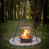 Kampvuur driepoot met rooster, 150 cm - 7 ['driepoot voor kampvuur', ' kampvuurrooster', ' statief voor kampvuur', ' kampvuurgrill', ' rooster op driepoot', ' koken op kampvuur', ' driepootgrill', ' kamperen', ' outdoor toerisme', ' kampeeraccessoires', ' Hongaarse ketel', ' driepoot voor ketel', ' driepoot voor gietijzeren pan', ' koken in de buitenlucht', ' gerechten boven kampvuur', ' grillen in de open lucht', ' bakken boven kampvuur', ' kampvuuruitrusting', ' uitrusting voor de tuin', ' koken in de tuin', ' grillen in de tuin', ' gerechten van de grill', ' grillsaison', ' welke driepoot te kiezen']