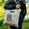 Katoenen tas - hamkoker - 3 ['herbruikbare tas', ' ecologische tas', ' zonder plastic', ' boodschappentas', ' schoudertas', ' hamkoker', ' met hamkoker']