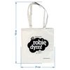 Katoenen tas - ik maak rook - 2 ['herbruikbare tas', ' ecologische tas', ' zonder plastic', ' boodschappentas', ' schoudertas']