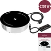 Keramisch fornuis 3200W - 2 ['fornuis hoge capaciteit', ' ronde kookplaat', ' energiezuinig fornuis', ' fornuis met timer', ' elektrisch fornuis']