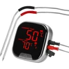 Keukenthermometer met Bluetooth, 2 sondes - 3 ['keukenthermometer', ' voedselthermometer', ' voor koken', ' voor roken', ' voor bakken', ' vleesthermometer', ' gebakthermometer', ' thermometer met bluetooth', ' universele thermometer', ' beste keukenthermometer', ' thermometer met sonde', ' thermometer met app', ' cadeau-idee']