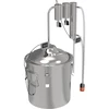 Klassieke Convex Distilleerder 18 L - 2 opvangbakken - 3 ['Browin distilleerder', ' modulaire distilleerders', ' distilleerder met opvangbakken', ' modulaire distilleerder', ' opvangbakken voor distilleerder', ' zuivere distillaat', ' distilleerset', ' bolle deksel', ' convex deksel', ' distilleercontainer met deksel', ' distillatieset', ' uitbreidbare distilleerset', ' distillatie op verschillende warmtebronnen']