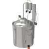 Klassieke Convex Distilleerder 30 L - 2 opvangbakken - 2 ['Browin distilleerder', ' modulaire distilleerders', ' distilleerder met opvangbakken', ' modulaire distilleerder', ' opvangbakken voor distilleerder', ' zuivere distillaat', ' distilleerset', ' bolle deksel', ' convex deksel', ' distilleercontainer met deksel', ' distillatieset', ' uitbreidbare distilleerset', ' distillatie op verschillende warmtebronnen']