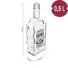 Kloosterfles 0,5 L met zwarte dop en opdruk Bimber - 5 