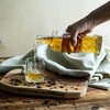 Kredensfles 0,5 L met kurk - 7 ['decoratieve glazen fles', ' fles met natuurlijke kurk', ' fles voor likeuren']