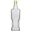 Kredensfles 0,5 L met kurk  - 1 ['decoratieve glazen fles', ' fles met natuurlijke kurk', ' fles voor likeuren']