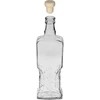 Kredensfles 0,5 L met kurk - 2 ['decoratieve glazen fles', ' fles met natuurlijke kurk', ' fles voor likeuren']