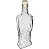 Kredensfles 0,5 L met kurk - 3 ['decoratieve glazen fles', ' fles met natuurlijke kurk', ' fles voor likeuren']