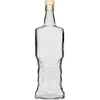 Kredensfles 700ml met kurk  - 1 ['decoratieve glazen fles', ' fles met natuurlijke kurk', ' fles voor likeuren', ' fles voor sappen', ' decoratieve fles voor dranken', ' decoratieve fles voor likeuren', ' mooie fles met kurk', ' zelfgemaakte likeuren', ' zelfgemaakte sappen']