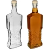 Kredensfles 700ml met kurk - 4 ['decoratieve glazen fles', ' fles met natuurlijke kurk', ' fles voor likeuren', ' fles voor sappen', ' decoratieve fles voor dranken', ' decoratieve fles voor likeuren', ' mooie fles met kurk', ' zelfgemaakte likeuren', ' zelfgemaakte sappen']