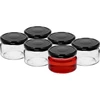 Lage pot 200ml - met zwarte deksel fi 82/6, 6 stuks - 2 ['lage pot', ' glazen pot', ' pot 200 ml', ' twist-off deksel', ' pot voor jam', ' opslagcontainer', ' zelfgemaakte conserven', ' pot voor haring', ' pot voor salade', ' pot voor dessert']