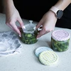 Lage pot 330ml - met gekleurde deksel fi 82/6, 6 stuks - 8 ['lage pot', ' glazen pot', ' pot 330ml', ' twist-off deksel', ' pot voor jam', ' opslagcontainer', ' zelfgemaakte conserven', ' pot voor haring', ' pot voor salade', ' pot voor dessert']
