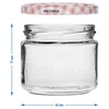 Lage pot 330ml - met gekleurde deksel fi 82/6, 6 stuks - 7 ['lage pot', ' glazen pot', ' pot 330ml', ' twist-off deksel', ' pot voor jam', ' opslagcontainer', ' zelfgemaakte conserven', ' pot voor haring', ' pot voor salade', ' pot voor dessert']