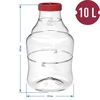 Lichte, onbreekbare wijnballon met draagriemen, 10 L - 6 ['wijnballonnen', ' bierballonnen', ' wijncontainers', ' biercontainers', ' PET-containers', ' breedmondballonnen', ' wijnsets', ' onbreekbare containers', ' fermentatiecontainers', ' fermentatieballonnen', ' ballonnen met schroefdop', ' ballonnen met accessoires', ' wijnnieuwigheden', ' huiswijnen', ' huisbieren', ' draagriemen', ' ballonnen', ' van kunststof', ' onbreekbaar', ' fermentor', ' demijohn', ' mandfles', ' gallon', ' wijn', ' bier', ' met draagriemen', ' set', ' 10L']