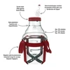 Lichte, onbreekbare wijnballon met draagriemen, 10 L - 4 ['wijnballonnen', ' bierballonnen', ' wijncontainers', ' biercontainers', ' PET-containers', ' breedmondballonnen', ' wijnsets', ' onbreekbare containers', ' fermentatiecontainers', ' fermentatieballonnen', ' ballonnen met schroefdop', ' ballonnen met accessoires', ' wijnnieuwigheden', ' huiswijnen', ' huisbieren', ' draagriemen', ' ballonnen', ' van kunststof', ' onbreekbaar', ' fermentor', ' demijohn', ' mandfles', ' gallon', ' wijn', ' bier', ' met draagriemen', ' set', ' 10L']