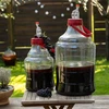 Lichte, onbreekbare wijnballon met handvat, 10 L - 12 ['wijnballon', ' wijnballon', ' onbreekbare ballon', ' plastic ballon', ' ballon 10 l', ' biercontainer', ' bierballon', ' fermentor', ' voor fermentatie', ' PET-ballon', ' ballon met brede opening', ' handvat voor ballon']