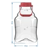 Lichte, onbreekbare wijnballon met handvat, 10 L - 6 ['wijnballon', ' wijnballon', ' onbreekbare ballon', ' plastic ballon', ' ballon 10 l', ' biercontainer', ' bierballon', ' fermentor', ' voor fermentatie', ' PET-ballon', ' ballon met brede opening', ' handvat voor ballon']