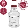 Lichte, onbreekbare wijnballon met handvat, 15 L - 5 ['fermentatiecontainer', ' fermentatievat', ' waarin fermenteren', ' wijnballon', ' bierballon', ' voor fermentatie', ' breedmondballon', ' petballon', ' plastic ballon', ' onbreekbare ballon', ' wijnballon', ' wijnnieuwigheid', ' ballon 15 L', ' fermentor met schroefdop']