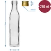 Maraska fles 250 ml met dop, 6 stuks - 7 ['Maraska fles', ' maraska fles', ' glazen fles', ' fles 250ml', ' flessenset', ' glazen flessen', ' flessen voor azijn', ' flessen voor olie', ' flessen met dop']