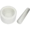 Marmeren keuken vijzel, wit, ø 10 cm - 6 ['vijzel', ' vijzel met stamper', ' marmeren vijzel', ' stenen vijzel', ' vijzel van steen', ' keuken vijzel', ' vijzel voor kruiden', ' vijzel van marmer', ' decoratieve vijzel', ' keuken vijzel', ' vijzel voor kruiden', ' vijzel voor specerijen', ' elegante vijzel', ' mooie vijzel', ' witte vijzel']