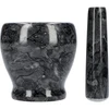 Marmeren keuken vijzel, zwart, ø 10,5 cm - 4 ['vijzel', ' vijzel met stamper', ' marmeren vijzel', ' stenen vijzel', ' vijzel van steen', ' keuken vijzel', ' vijzel voor kruiden', ' vijzel van marmer', ' decoratieve vijzel', ' keuken vijzel', ' vijzel voor kruiden', ' vijzel voor specerijen', ' elegante vijzel', ' mooie vijzel']