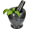 Marmeren keuken vijzel, zwart, ø 10,5 cm - 8 ['vijzel', ' vijzel met stamper', ' marmeren vijzel', ' stenen vijzel', ' vijzel van steen', ' keuken vijzel', ' vijzel voor kruiden', ' vijzel van marmer', ' decoratieve vijzel', ' keuken vijzel', ' vijzel voor kruiden', ' vijzel voor specerijen', ' elegante vijzel', ' mooie vijzel']