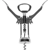 Metalen kurkentrekker - traditioneel - zilver - 2 ['kurkentrekker voor wijn', ' wijnopener', ' flesopener', ' kurkentrekker']