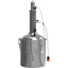 Modulaire distilleerder 18 L Munin convex - 3 ['distilleerset', ' roestvrijstalen distilleerder', ' distilleerapparaat', ' waterdistilleerder', ' gedestilleerd water', ' prismatische veren', ' Browin distilleerder', ' etherische oliën', ' alcohol distilleerders', ' condensor twee opvangbakken']