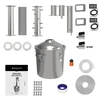 Modulaire distilleerder Convex 30 L - Torpedo, 'Koude Vingers' - 3 ['Browin distilleerder', ' modulaire distilleerders', ' distilleerder met opvangvat', ' modulaire distilleerder', ' opvangvaten voor distilleerder', ' zuivere distillaat', ' distillatieset', ' bolle deksel', ' convex deksel', ' distilleercontainer met deksel', ' distillatieset', ' uitbreidbare distillatieset', ' distillatie op verschillende warmtebronnen', ' koude vingers module', ' reflux koude vingers', ' Torpedo distilleerder', ' distilleerkolom']