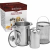 Multifunctionele pan met mand en hamkoker - 8 ['recepten met hamkoker', ' uit de hamkoker', ' met de hamkoker', ' gerechten uit de hamkoker', ' hoe werkt een hamkoker', ' ham uit de hamkoker', ' vleeswaren uit de hamkoker', ' hamkoker voor vegetariërs', ' uit de hamkoker voor kinderen', ' gezond vlees', ' gezonde vleeswaren', ' zonder conserveermiddelen', ' hamkoker 1', '5 kg', ' pan voor hamkoker', ' mand voor friet']