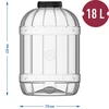 Multifunctionele pot 18L met deksel - 5 ['potten voor conserven', ' pot', ' pot voor augurken', ' voor likeuren', ' pot 18 l', ' pot met certificaat', ' onbreekbare pot', ' universele pot', ' multifunctionele pot', ' pot voor conserven', ' plastic pot', ' pot van kunststof']