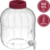 Multifunctionele pot met kraantje 8L - 4 ['pet pot', ' kunststof pot', ' plastic pot', ' multifunctionele pot', ' onbreekbare pot', ' pot met kraan', ' pot met kraantje', ' pot voor limonade', ' pot met deksel en kurk']
