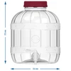 Multifunctionele pot met kraantje 8L - 9 ['pet pot', ' kunststof pot', ' plastic pot', ' multifunctionele pot', ' onbreekbare pot', ' pot met kraan', ' pot met kraantje', ' pot voor limonade', ' pot met deksel en kurk']