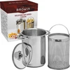 Multifunctionele pot met mand - 4 ['hoge pot voor hamkoker', ' gerechten uit de hamkoker', ' hamkoker', ' pot voor hamkoker', ' mand voor het koken van groenten', ' frietmand', ' multifunctionele pot voor het koken van vlees en vleeswaren']