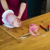 Nylongaas voor vleessnijwerk 4 m x 22 cm met thermische weerstand van 125°C - 3 ['vleessnijwerk net', ' nylongaas', ' voedselnet', ' vleessnijwerk netten', ' krimpnet voor voedsel']