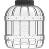 Onbreekbare, multifunctionele pot met zwarte deksel, 3L - 3 ['potten voor conserven', ' pot', ' pot voor augurken', ' voor likeuren', ' pot 3 l', ' pot met certificaat', ' onbreekbare pot', ' universele pot', ' multifunctionele pot', ' pot voor conserven', ' plastic pot', ' pot van kunststof']