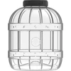 Onbreekbare, multifunctionele pot met zwarte deksel, 5L - 3 ['potten voor conserven', ' pot', ' pot voor augurken', ' voor likeuren', ' pot 5l', ' pot met certificaat', ' onbreekbare pot', ' universele pot', ' multifunctionele pot', ' pot voor conserven', ' plastic pot', ' lichte pot']