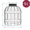 Onbreekbare, multifunctionele pot met zwarte deksel, 5L - 4 ['potten voor conserven', ' pot', ' pot voor augurken', ' voor likeuren', ' pot 5l', ' pot met certificaat', ' onbreekbare pot', ' universele pot', ' multifunctionele pot', ' pot voor conserven', ' plastic pot', ' lichte pot']